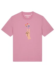 wat? Apparel T-Shirt Spread Love Rosa