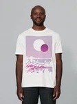 wat? Apparel T-Shirt Sun and Moon Skyline Rosa/Weiß/Fliederfarben/Gelb