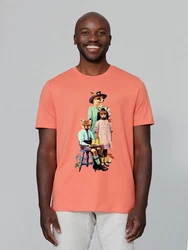 wat? Apparel T-Shirt Fancy Fox Orange/Rosa