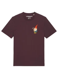 wat? Apparel T-Shirt Gartenzwerg Bordeaux/Dunkelrot