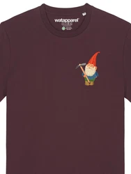 wat? Apparel T-Shirt Gartenzwerg Bordeaux/Dunkelrot