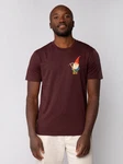 wat? Apparel T-Shirt Gartenzwerg Bordeaux/Dunkelrot