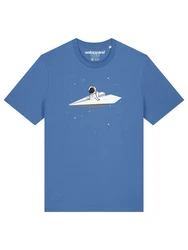 wat? Apparel T-Shirt Fly me to the moon Blau