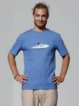 wat? Apparel T-Shirt Fly me to the moon Blau