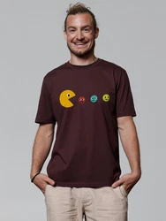wat? Apparel T-Shirt Pacmnnchen Dunkelrot/Bordeaux/Braun/Dunkelbraun