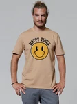 wat? Apparel T-Shirt Happy times smiley emoji Beige/Gelb/Khaki/Orange/Braun