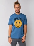 wat? Apparel T-Shirt Happy times smiley emoji Orange/Blau/Rot/Lila/Türkis/Dunkelblau