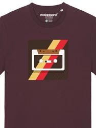 wat? Apparel T-Shirt Kassette Bordeaux/Dunkelrot