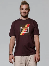 wat? Apparel T-Shirt Kassette Bordeaux/Dunkelrot
