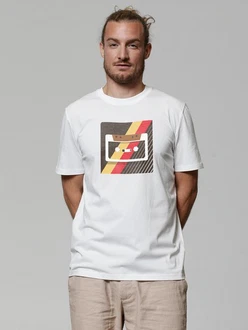 wat? Apparel T-Shirt Kassette Weiß