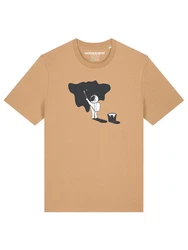 wat? Apparel T-Shirt Painting Beige/Khaki/Braun