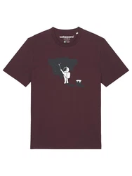 wat? Apparel T-Shirt Painting Bordeaux/Dunkelrot
