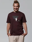wat? Apparel T-Shirt Painting Bordeaux/Dunkelrot
