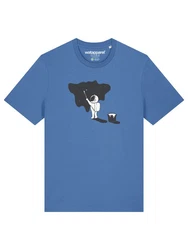 wat? Apparel T-Shirt Painting Blau/Hellblau