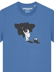 wat? Apparel T-Shirt Painting Blau/Hellblau