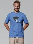 wat? Apparel T-Shirt Painting Blau/Hellblau