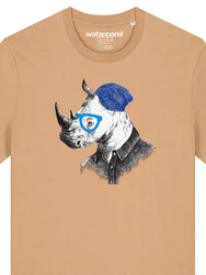 wat? Apparel T-Shirt Nashorn Beige/Braun