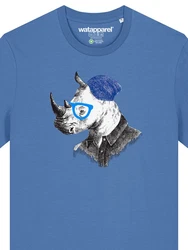 wat? Apparel T-Shirt Nashorn Hellblau/Blau