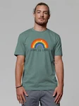 wat? Apparel T-Shirt Love is Love Grün/Mischfarben/Hellgrün/Dunkelgrün/Gelb/Rot