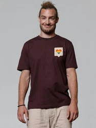 wat? Apparel T-Shirt Von Herzen Bordeaux/Dunkelrot