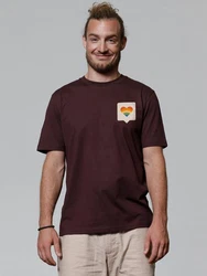 wat? Apparel T-Shirt Von Herzen Bordeaux/Dunkelrot