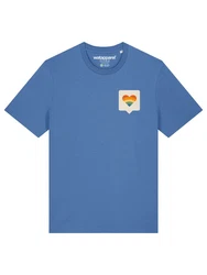 wat? Apparel T-Shirt Von Herzen Hellblau/Blau