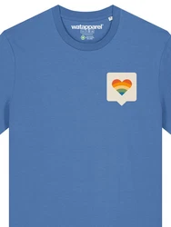 wat? Apparel T-Shirt Von Herzen Hellblau/Blau