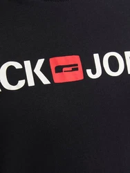 Jack & Jones Plus T-Shirt JJECorp (1-tlg) Schwarz/Dunkelblau/Hellblau/Blau