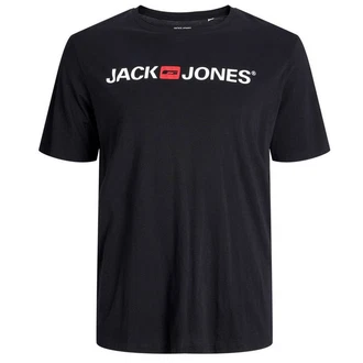 Jack & Jones Plus T-Shirt JJECorp (1-tlg) Schwarz/Dunkelblau/Hellblau/Blau