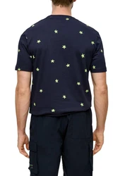 s.Oliver Bermudas mit Cargo-Taschen Dunkelblau/Blau/Lila