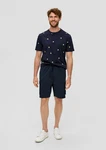s.Oliver Bermudas mit Cargo-Taschen Dunkelblau/Blau/Lila