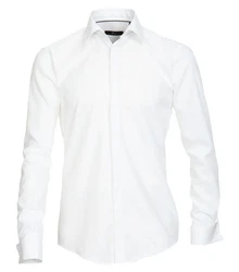 VENTI Langarm Businesshemd Evening uni Weiß/Creme
