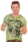 Hangowear Trachtenshirt Herren PAWEL blaugrau/grün