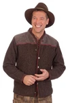 Spieth & Wensky Trachtenstrickjacke Herren BORIS dunkelbraun/natur