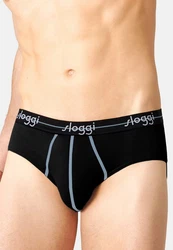 sloggi Slip 4er Pack men Start Midi Slip / Unterhose Dunkelblau/Blau/Lila