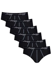 sloggi Slip 6er Pack Start Midi Slip / Unterhose Dunkelblau/Lila/Blau