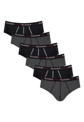 sloggi Slip 6er Pack Start Midi Slip / Unterhose Schwarz/Lila