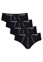 sloggi Slip 4er Pack men Start Midi Slip / Unterhose Dunkelblau/Blau/Lila