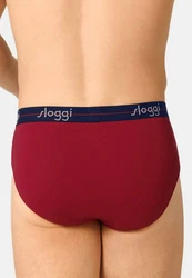 sloggi Slip 4er Pack men Start Midi Slip / Unterhose Dunkelrot/Bordeaux/Rosa