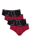 sloggi Slip 4er Pack men Start Midi Slip / Unterhose Dunkelrot/Bordeaux/Rosa