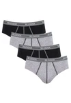 sloggi Slip 4er Pack men Start Midi Slip / Unterhose Gelb/Schwarz/Dunkelgrau/Grau