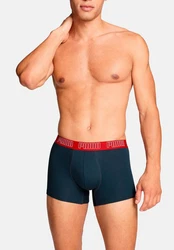PUMA MEN EVERYDAY TRUNK 2P Grau/Dunkelblau/Blau/Rot