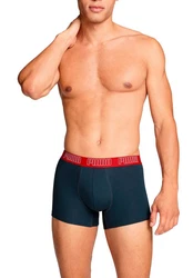 PUMA MEN EVERYDAY TRUNK 2P Grau/Dunkelblau/Blau/Rot