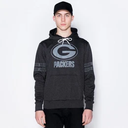 Troyer NFL GREEN BAY PACKERS Tonal Black Hoodie Pullover