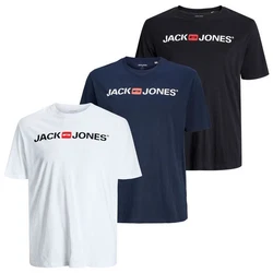 Jack & Jones T-Shirt 3er Pack Dunkelblau/Schwarz/Mischfarben/Blau/Rot