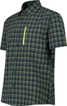 CAMPAGNOLO MAN SHIRT Blau/Limette (46)
