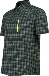 CAMPAGNOLO MAN SHIRT Blau/Limette (46)
