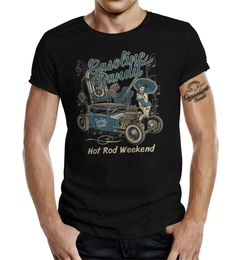 T-Shirt Design Rockabilly Racer Hot Rod: Hot Rod Weekend aus Baumwolle