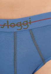 sloggi Slip 4er Pack men Start Midi Slip / Unterhose Hellblau/Blau