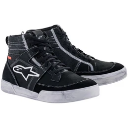 Ageless Motorradschuhe Schwarz / Weiss / Cool Grey Motorradstiefel (Packung, Antistatische und l- und Benzinfeste Sohle)